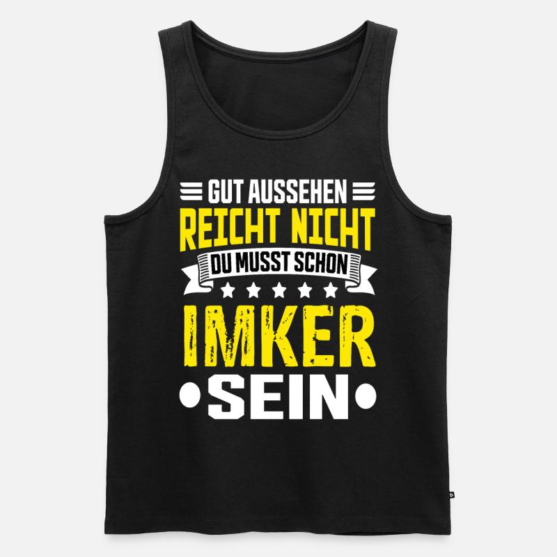 Imker - Männer Premium Bio Tank Top - Schwarz
