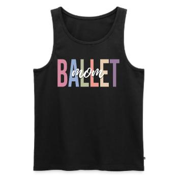 Ballet danseuse danseuse ballerine - Débardeur bio Premium Homme - noir - Devant - AI Model Male 178 light (178cm)