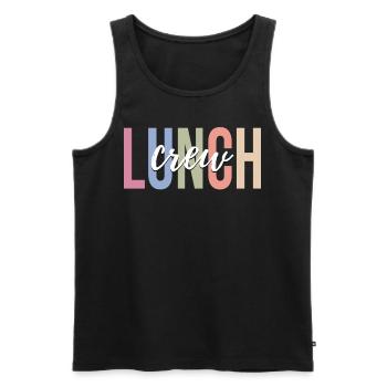 Canteen employees - Men's Premium Organic Tank Top - black - Front - Michal (187cm)