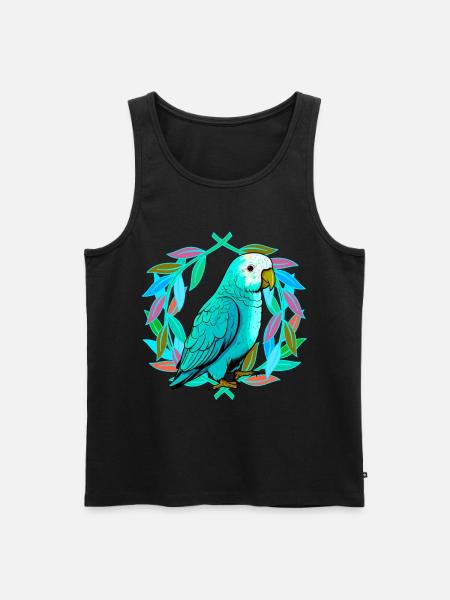 parrot parrots bird birds - Men's Premium Organic Tank Top - black
