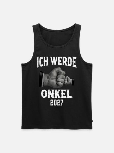 Ich werde Onkel 2027 - Männer Premium Bio Tank Top - Schwarz