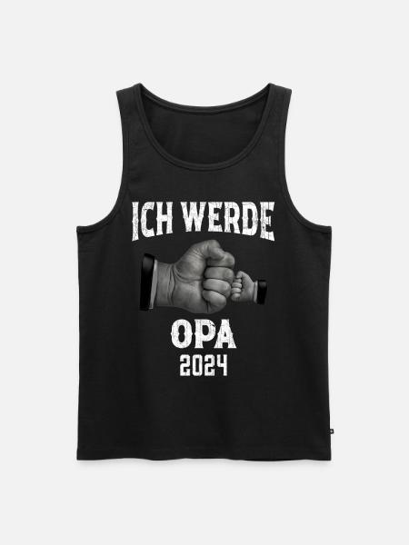 Ich werde Opa 2024 - Männer Premium Bio Tank Top - Schwarz
