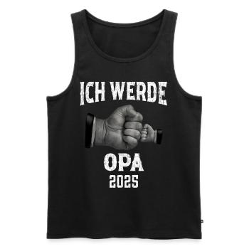 I'm going to be a grandpa in 2025 - Men's Premium Organic Tank Top - black - Front - Michal (187cm)