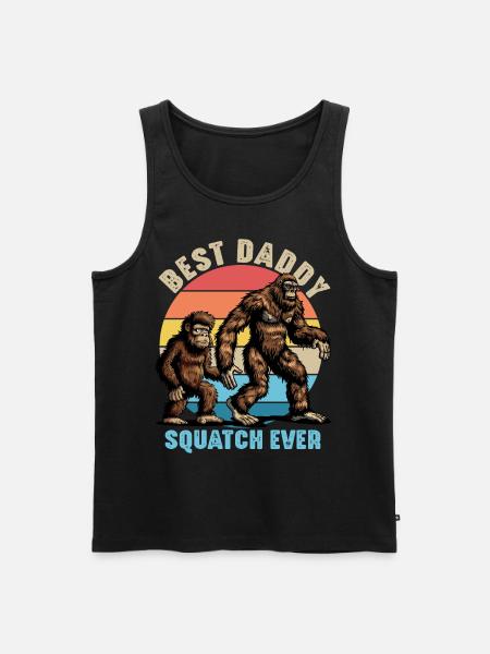 Best Daddy Squatch Ever - Men's Premium Organic Tank Top - black