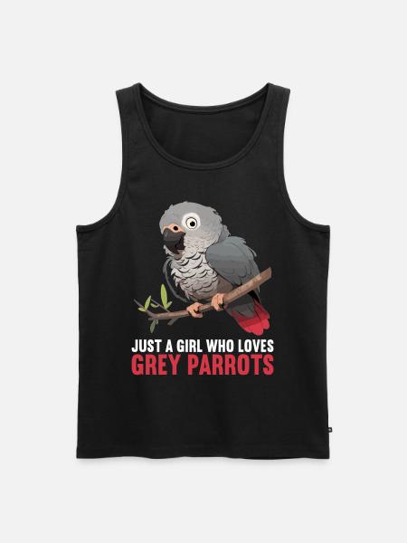 African grey parrots - Men's Premium Organic Tank Top - black