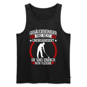Building cleaners not disorganized window cleaners - Men's Premium Organic Tank Top - black - Front - Michal (187cm)