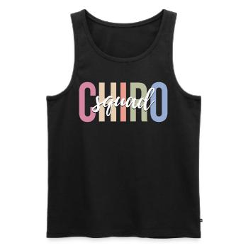 Chiropractor Chiropractic - Men's Premium Organic Tank Top - black - Front - AI Model Male 178 light (178cm)