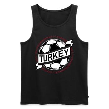 Turkey Gift Turkey Football Soccer Europe Turk - Men's Premium Organic Tank Top - black - Front - Michal (187cm)