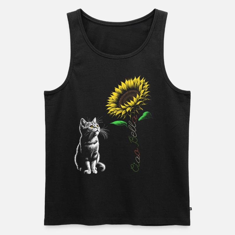 Ciao Bella - Männer Premium Bio Tank Top - Schwarz