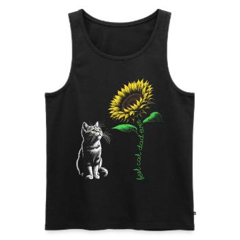 Best Cat Dad Ever - Men's Premium Organic Tank Top - black - Front - Michal (187cm)