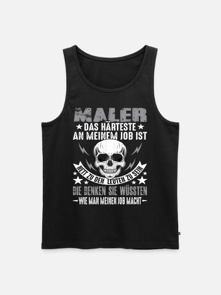 Painter Master Painter Varnisher Saying - Men's Premium Organic Tank Top - black