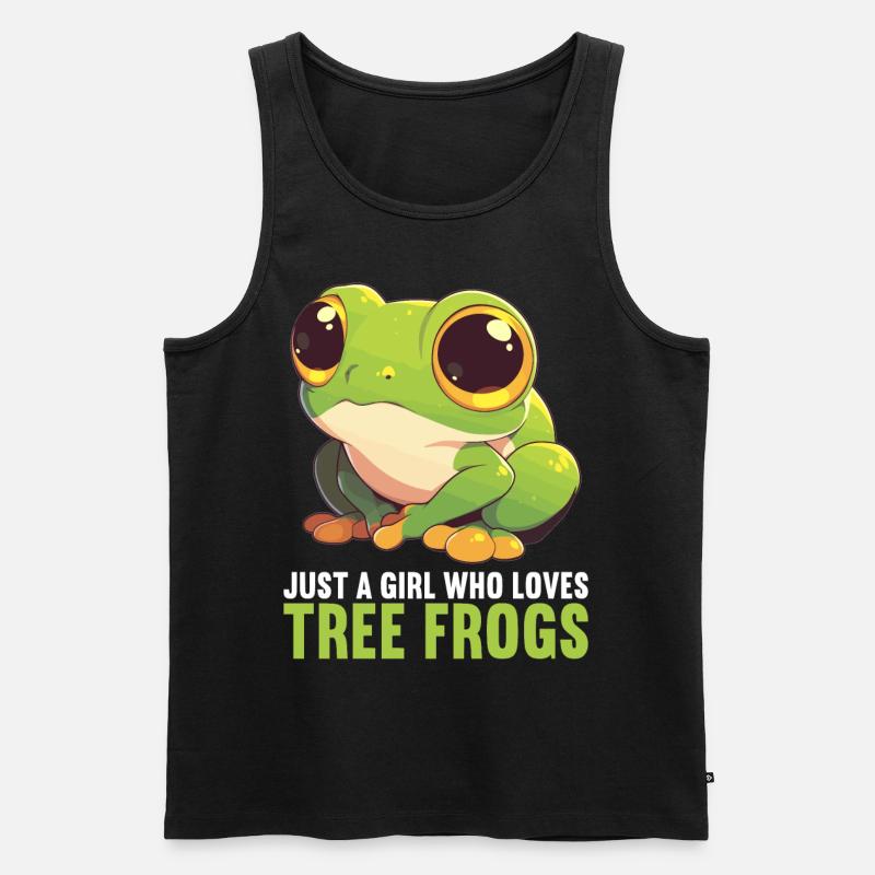 Tree Frog Baumfrösche Baumfrosch - Männer Premium Bio Tank Top - Schwarz