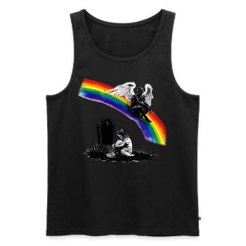 Daughter Dad Mourning Angel - Men's Premium Organic Tank Top - black - Front - AI Model Male 178 light (178cm)