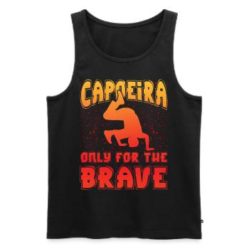 Capoeira only for the brave - Men's Premium Organic Tank Top - black - Front - AI Model Male 178 light (178cm)