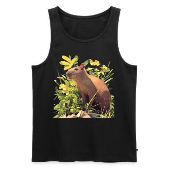 Agouti Agutis Aguti - Männer Premium Bio Tank Top - Schwarz - Vorne - Michal (187cm)