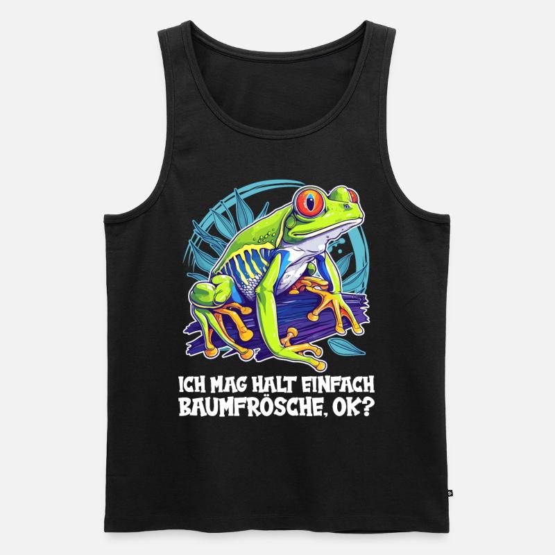 Tree Frog Baumfrösche Baumfrosch - Men's Premium Organic Tank Top - black