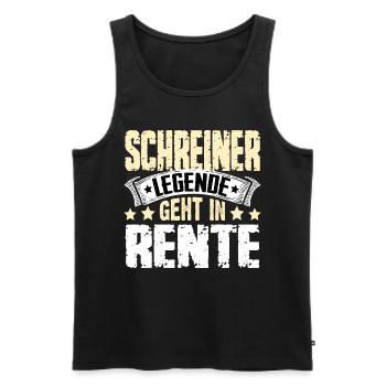Carpenter legend retires - Men's Premium Organic Tank Top - black - Front - AI Model Male 178 light (178cm)