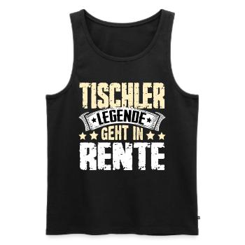Carpenter legend retires - Men's Premium Organic Tank Top - black - Front - AI Model Male 178 light (178cm)
