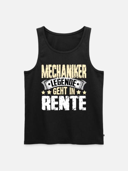 Mechanic legend retires - Men's Premium Organic Tank Top - black
