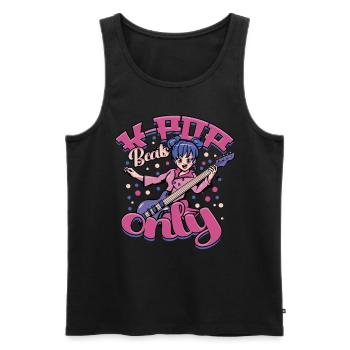 KPop Musique coréenne K-Pop Beats uniquement - Débardeur bio Premium Homme - noir - Devant - AI Model Male 178 light (178cm)