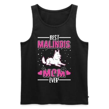 Meilleure maman malinoise de tous les temps Mechelse Herder - Débardeur bio Premium Homme - noir - Devant - Michal (187cm)