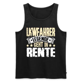 Lkwfahrer Legende Geht In Rente - Männer Premium Bio Tank Top - Schwarz - Vorne - Michal (187cm)