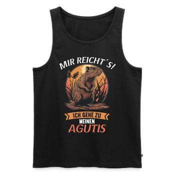 Agouti Agutis Aguti - Männer Premium Bio Tank Top - Schwarz - Vorne - Michal (187cm)