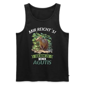 Agouti Agutis Aguti - Männer Premium Bio Tank Top - Schwarz - Vorne - Michal (187cm)