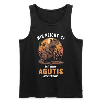 Agouti Agutis Aguti - Männer Premium Bio Tank Top - Schwarz - Vorne - Michal (187cm)