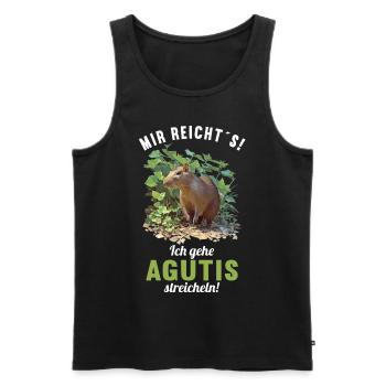 Agouti Agutis Aguti - Männer Premium Bio Tank Top - Schwarz - Vorne - Michal (187cm)