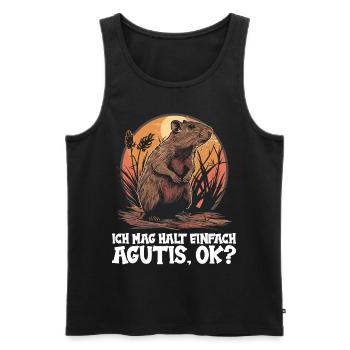 Agouti Agutis Aguti - Männer Premium Bio Tank Top - Schwarz - Vorne - Michal (187cm)