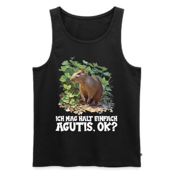 Agouti Agutis Aguti - Männer Premium Bio Tank Top - Schwarz - Vorne - Michal (187cm)