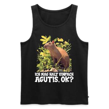 Agouti Agutis Aguti - Männer Premium Bio Tank Top - Schwarz - Vorne - Michal (187cm)