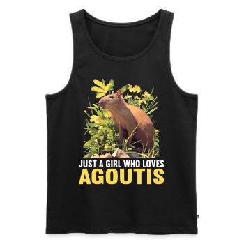 Agouti Agutis Aguti - Männer Premium Bio Tank Top - Schwarz - Vorne - Michal (187cm)