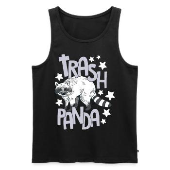 Trash Panda Raccoons Possum Design für Stinktier-L - Männer Premium Bio Tank Top - Schwarz - Vorne - AI Model Male 178 light (178cm)