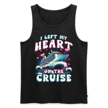 Croisé de croisière Crusader - Débardeur bio Premium Homme - noir - Devant - AI Model Male 178 light (178cm)