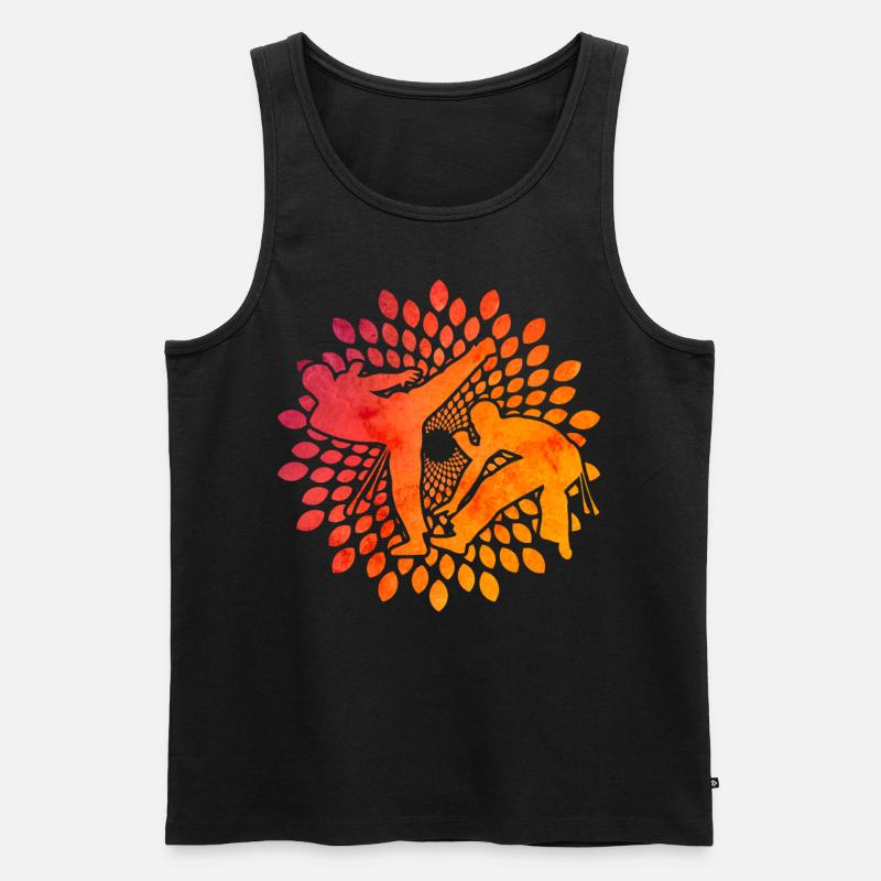 Capoeira - Männer Premium Bio Tank Top - Schwarz
