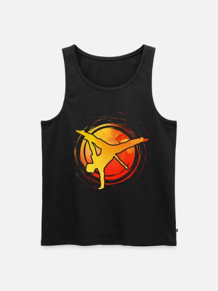 Capoeira - Männer Premium Bio Tank Top - Schwarz