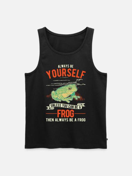 Vær altid dig selv Frog Frosch - Herre Premium økologisk tanktop - sort