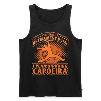 Yes, I have a retirement plan I plan on doing - Men's Premium Organic Tank Top - black - Front - AI Model Male 178 light (178cm)