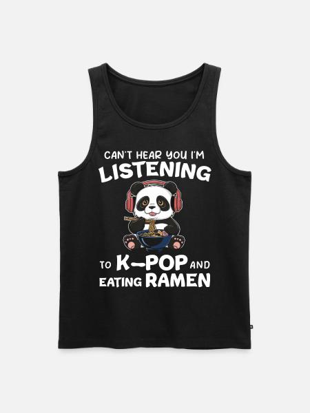 Panda Panda Bear Funny - Men's Premium Organic Tank Top - black