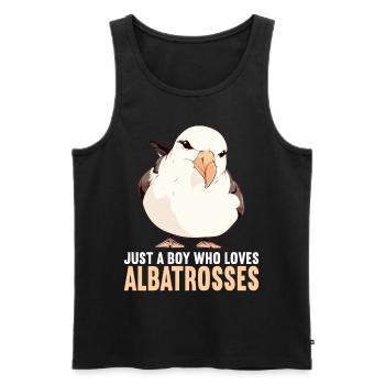 Albatross Albatrosse Albatros - Männer Premium Bio Tank Top - Schwarz - Vorne - AI Model Male 178 light (178cm)