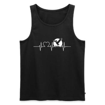 Albatross Albatrosse Albatros - Männer Premium Bio Tank Top - Schwarz - Vorne - AI Model Male 178 light (178cm)