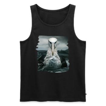 Albatross Albatrosse Albatros - Männer Premium Bio Tank Top - Schwarz - Vorne - AI Model Male 178 light (178cm)