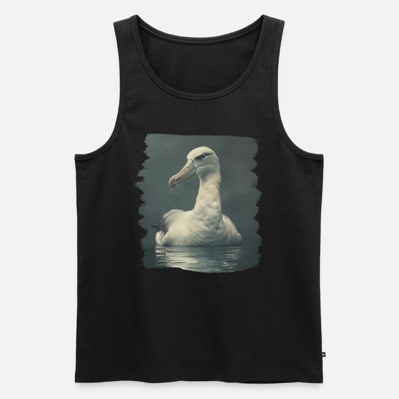 Albatross Albatrosse Albatros - Männer Premium Bio Tank Top - Schwarz