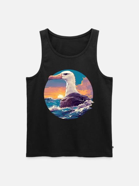 Albatross Albatrosse Albatros - Herre Premium økologisk tanktop - sort