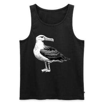 Albatross Albatrosse Albatros - Männer Premium Bio Tank Top - Schwarz - Vorne - AI Model Male 178 light (178cm)
