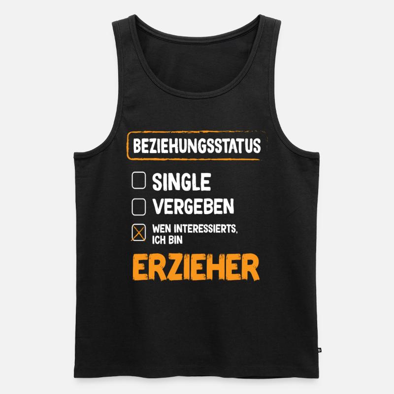 Educator Relationship Status - Men's Premium Organic Tank Top - black