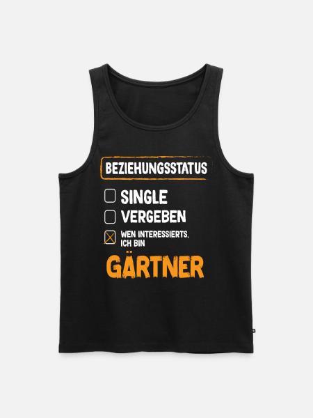 Gardener Relationship Status - Men's Premium Organic Tank Top - black