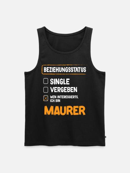 Maurer Relationship Status - Men's Premium Organic Tank Top - black
